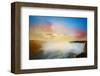 Colorful Niagara Falls Sunset-null-Framed Art Print