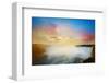 Colorful Niagara Falls Sunset-null-Framed Art Print