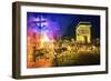Colorful Night in Paris-Philippe Hugonnard-Framed Giclee Print