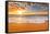 Colorful Ocean Beach Sunrise.-vrstudio-Framed Stretched Canvas