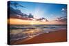 Colorful Ocean Beach Sunrise.-VRstudio-Stretched Canvas