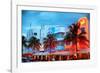 Colorful Ocean Drive - South Beach - Miami Beach Art Deco Distric - Florida-Philippe Hugonnard-Framed Photographic Print