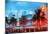 Colorful Ocean Drive - South Beach - Miami Beach Art Deco Distric - Florida-Philippe Hugonnard-Mounted Photographic Print