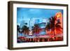 Colorful Ocean Drive - South Beach - Miami Beach Art Deco Distric - Florida-Philippe Hugonnard-Framed Photographic Print