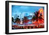 Colorful Ocean Drive - South Beach - Miami Beach Art Deco Distric - Florida-Philippe Hugonnard-Framed Photographic Print