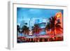 Colorful Ocean Drive - South Beach - Miami Beach Art Deco Distric - Florida-Philippe Hugonnard-Framed Photographic Print