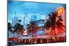 Colorful Ocean Drive - South Beach - Miami Beach Art Deco Distric - Florida-Philippe Hugonnard-Mounted Photographic Print