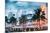 Colorful Ocean Drive - South Beach - Miami Beach Art Deco Distric - Florida-Philippe Hugonnard-Mounted Photographic Print