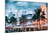 Colorful Ocean Drive - South Beach - Miami Beach Art Deco Distric - Florida-Philippe Hugonnard-Mounted Photographic Print