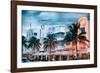 Colorful Ocean Drive - South Beach - Miami Beach Art Deco Distric - Florida-Philippe Hugonnard-Framed Photographic Print