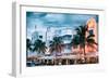 Colorful Ocean Drive - South Beach - Miami Beach Art Deco Distric - Florida-Philippe Hugonnard-Framed Photographic Print