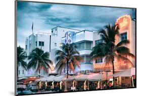 Colorful Ocean Drive - South Beach - Miami Beach Art Deco Distric - Florida-Philippe Hugonnard-Mounted Photographic Print