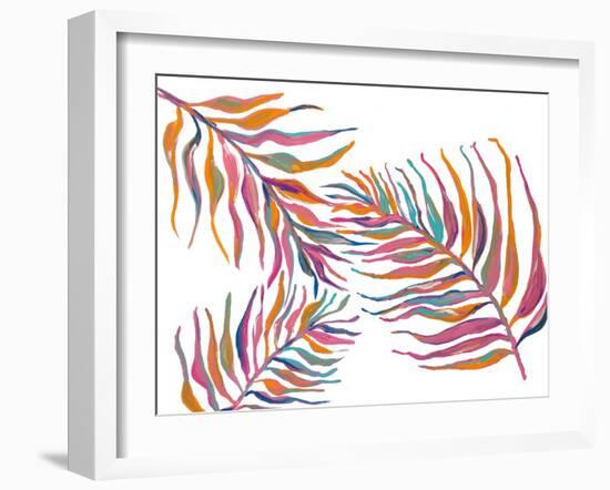 Colorful Palm Leaves II-Gina Ritter-Framed Art Print