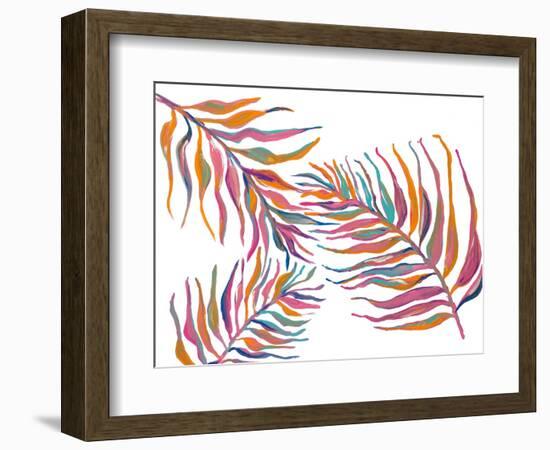 Colorful Palm Leaves II-Gina Ritter-Framed Art Print