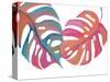 Colorful Palm Leaves III-Gina Ritter-Stretched Canvas