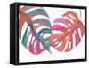 Colorful Palm Leaves III-Gina Ritter-Framed Stretched Canvas