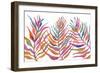 Colorful Palm Leaves IV-Gina Ritter-Framed Art Print