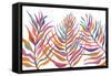 Colorful Palm Leaves IV-Gina Ritter-Framed Stretched Canvas