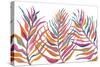 Colorful Palm Leaves IV-Gina Ritter-Stretched Canvas