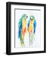 Colorful Parrots I-Aimee Del Valle-Framed Art Print