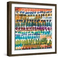 Colorful Patterns V Crop I-Cheryl Warrick-Framed Art Print