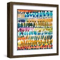 Colorful Patterns V Crop II-Cheryl Warrick-Framed Art Print