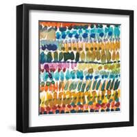 Colorful Patterns V Crop II-Cheryl Warrick-Framed Art Print