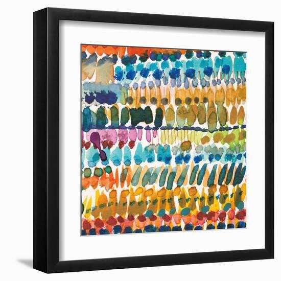 Colorful Patterns V Crop II-Cheryl Warrick-Framed Art Print