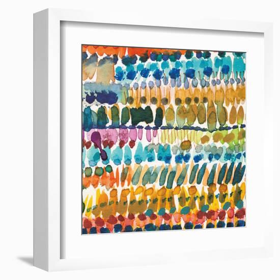 Colorful Patterns V Crop II-Cheryl Warrick-Framed Art Print