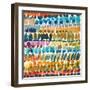 Colorful Patterns V Crop II-Cheryl Warrick-Framed Art Print