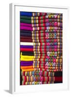 Colorful Peruvian Blankets-Dana Hoff-Framed Photographic Print