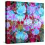 Colorful Photographic Layer Work from Orchids and Floral Ornaments-Alaya Gadeh-Stretched Canvas