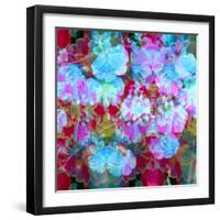 Colorful Photographic Layer Work from Orchids and Floral Ornaments-Alaya Gadeh-Framed Photographic Print