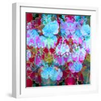 Colorful Photographic Layer Work from Orchids and Floral Ornaments-Alaya Gadeh-Framed Photographic Print