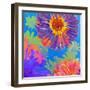 Colorful Photographic Layer Work of Blossoms-Alaya Gadeh-Framed Photographic Print