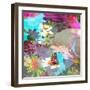 Colorful Photographic Layer Work of Blossoms-Alaya Gadeh-Framed Photographic Print