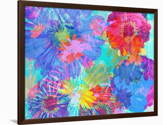 Colorful Photographic Layer Work of Blossoms-Alaya Gadeh-Framed Photographic Print