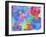 Colorful Photographic Layer Work of Blossoms-Alaya Gadeh-Framed Photographic Print