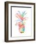 Colorful Pineapple Clean-Jace Grey-Framed Art Print