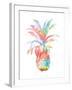 Colorful Pineapple Clean-Jace Grey-Framed Art Print