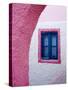 Colorful Pink Building, Imerovigli, Santorini, Greece-Darrell Gulin-Stretched Canvas