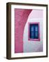 Colorful Pink Building, Imerovigli, Santorini, Greece-Darrell Gulin-Framed Photographic Print