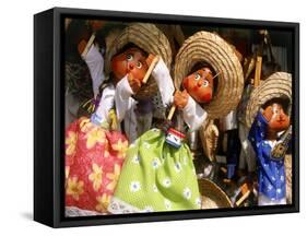 Colorful Puppets, Puerto Vallarta, Mexico-Bill Bachmann-Framed Stretched Canvas