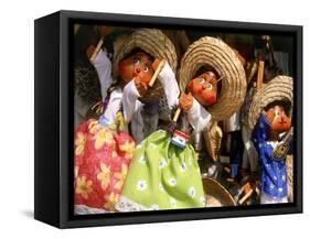 Colorful Puppets, Puerto Vallarta, Mexico-Bill Bachmann-Framed Stretched Canvas