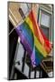 Colorful Rainbow Flag on Halsted Street in 'Boystown' the Gay Neighborhood in Chicago Northside-Alan Klehr-Mounted Photographic Print