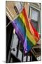 Colorful Rainbow Flag on Halsted Street in 'Boystown' the Gay Neighborhood in Chicago Northside-Alan Klehr-Mounted Photographic Print