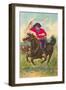 Colorful Rider with Lasso-null-Framed Art Print