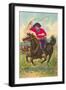 Colorful Rider with Lasso-null-Framed Art Print