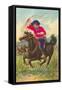 Colorful Rider with Lasso-null-Framed Stretched Canvas