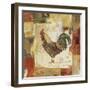 Colorful Roosters II-Lisa Audit-Framed Giclee Print